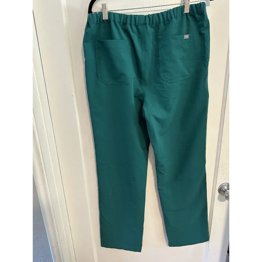 FIGS Womens Scrub Pants Green Technical Collection Drawstring Size MEDIUM